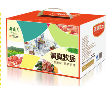 月盛斋清真牧场B款礼盒 产品明细： 羔羊肉片400g、 精选牛腱子500g、 手工精选牛腩块1000g、 羊腱子棒1000g、 手工外脊切片500g 净羊后腿1000g